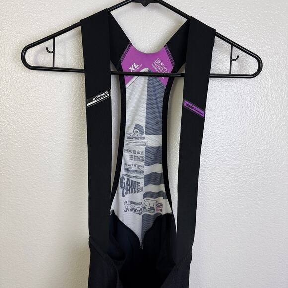 Assos ST. 100 Cento Long Distance Bib Mens XL Black Cycling Bike Stretch Padded - Picture 12 of 12